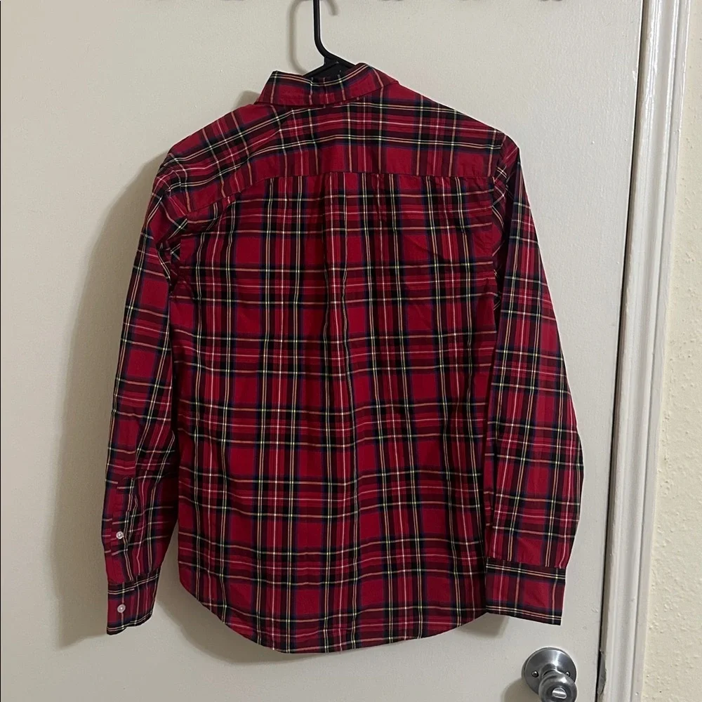 EUC Crewcuts Plaid Long Sleeve Button‎ Down Shirt size 14